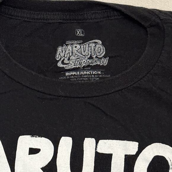 Mens XL Tshirt Naruto Anime Black T Shirt - Picture 3 of 4